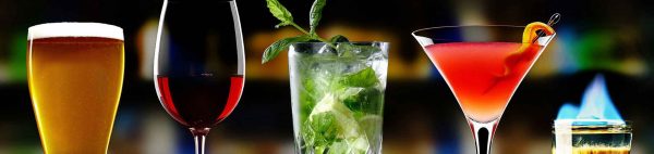 beer wine mojito and martini